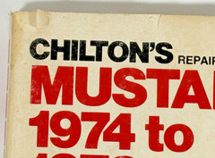 Chilton’s Repair Manual Mustang II 1974–1978 2+2 Hardtop Mach 1 VTG