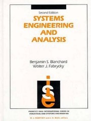 Systems Engineering and Analysis (Prentice-Hall international series in i – GOOD