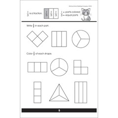 School Zone Make Fractions Workbook: 48 Pages, 1st Grade, 2nd Grade,…