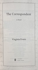 SIGNED ~ THE CORRESPONDENT by Virginia Evans (2025, Hardcover) Later Printing