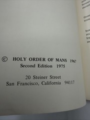 The Golden Force Paperback 1975 Holy Order Of Mans 120 Pages