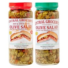 Delicious Olive Salad Combo – 16 oz – Hot & Original for Muffulettas, Sandwiches