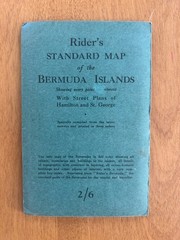 Vintage 1922 Rider’s Standard Map of the Bermuda Islands w/ Fold Out Map