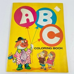 ABC Coloring Book Vintage 1970s Paperback Modern Promotions USA Uncolored