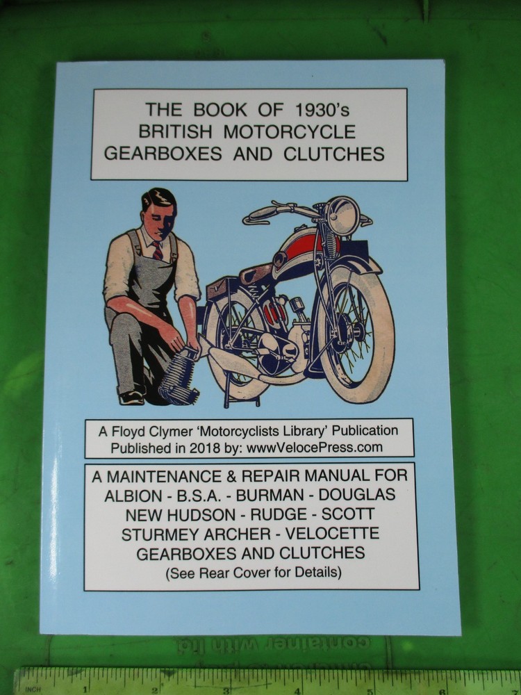 BOOK OF 1930’s BRITISH MOTORCYCLE GEARBOXES AND CLUTCHES🔥NOS🔥 BSA🔥 109 Pages