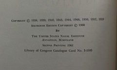 1961 THE BLUEJACKETS MANUAL US NAVY 16th EDITION 2ND PRINTING