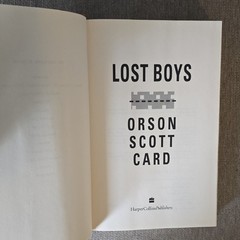 Lost Boys Orson Scott Card Hardcover First Edition 1992 HarperCollins