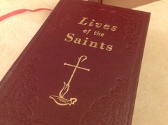 Catholic Book Publishing 1955 LIVES OF THE SAINTS Hardback Book & Sleeve EXC.