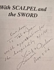 With Scapel And The Sword By Lincoln D Nelson, M.D. (SIGNED) Rare