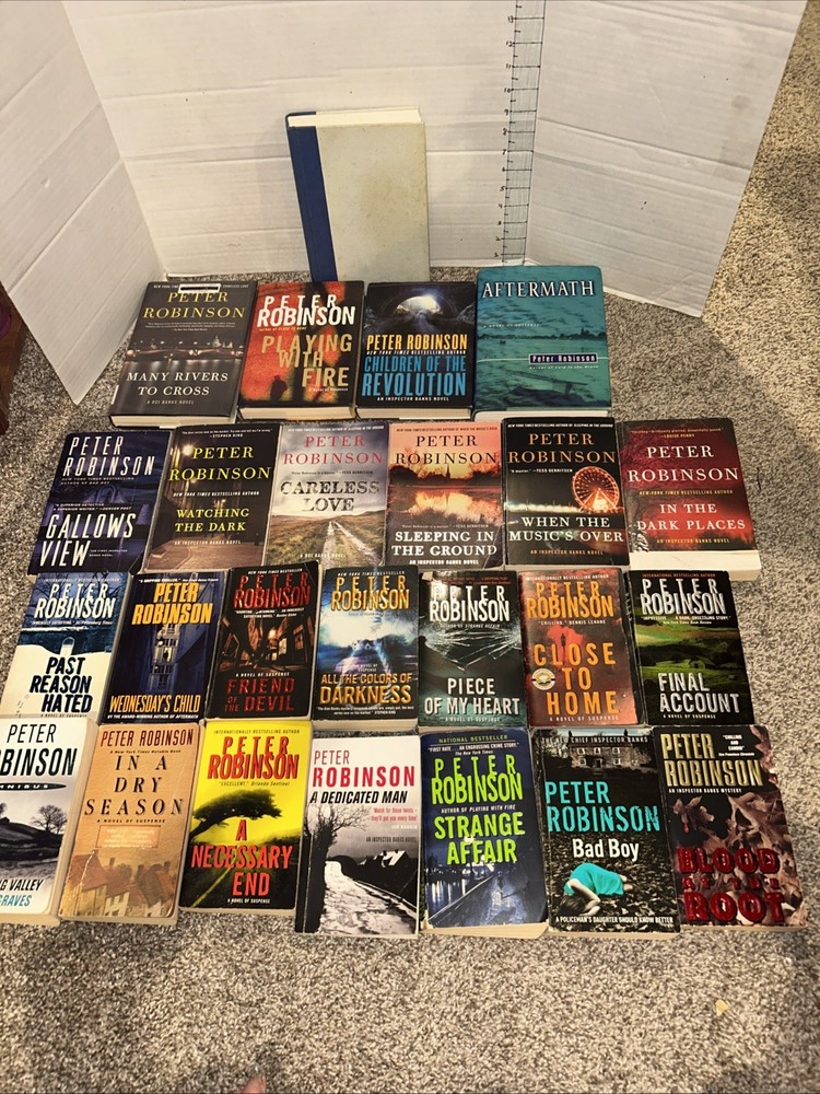 Huge Lot (25) Peter Robinson Books Inspector Banks Hardback & Paperback