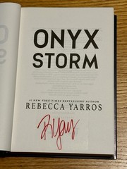 SIGNED Rebecca Yarros – Onyx Storm Book Deluxe Limited Edition W/ SPRAYED EDGES