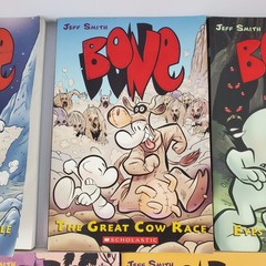 Jeff Smith Volumes 1-9 Bone Comic Series Graphix Scholastic Books Lot Graphic