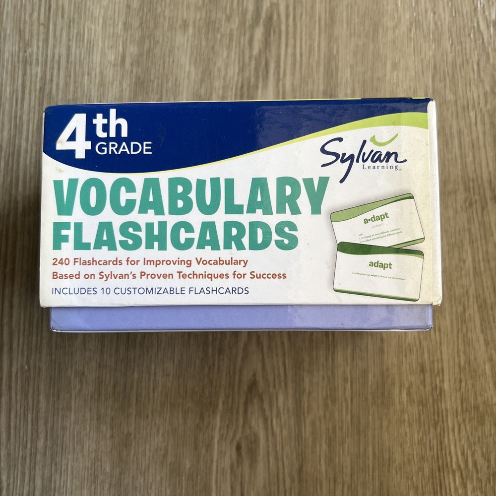 4TH GRADE VOCABULARY FLASHCARDS: 240 FLASHCARDS FOR By Sylvan Learning