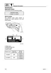 YAMAHA F150A FL150A Outboard Motor Service Manual BIND, FRONT & BACK, XL FOLDOUT