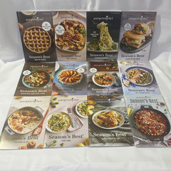 Pampered Chef Season’s Best Recipe Book Bundle of 12 Cookbooks Kitchen Cooking