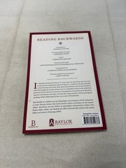 Reading Backwards Richard B. Hays 2014 Figural Christology Theology Baylor Press