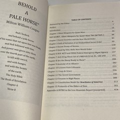 Behold! a Pale Horse by Milton Cooper (Trade Paperback) Re-Composed Printing