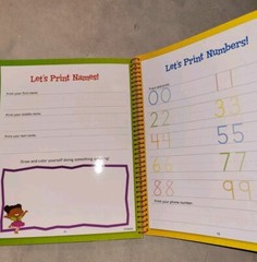 Bendon Fisher Price Little People Printing Practice Erase Activity Book Age 3+