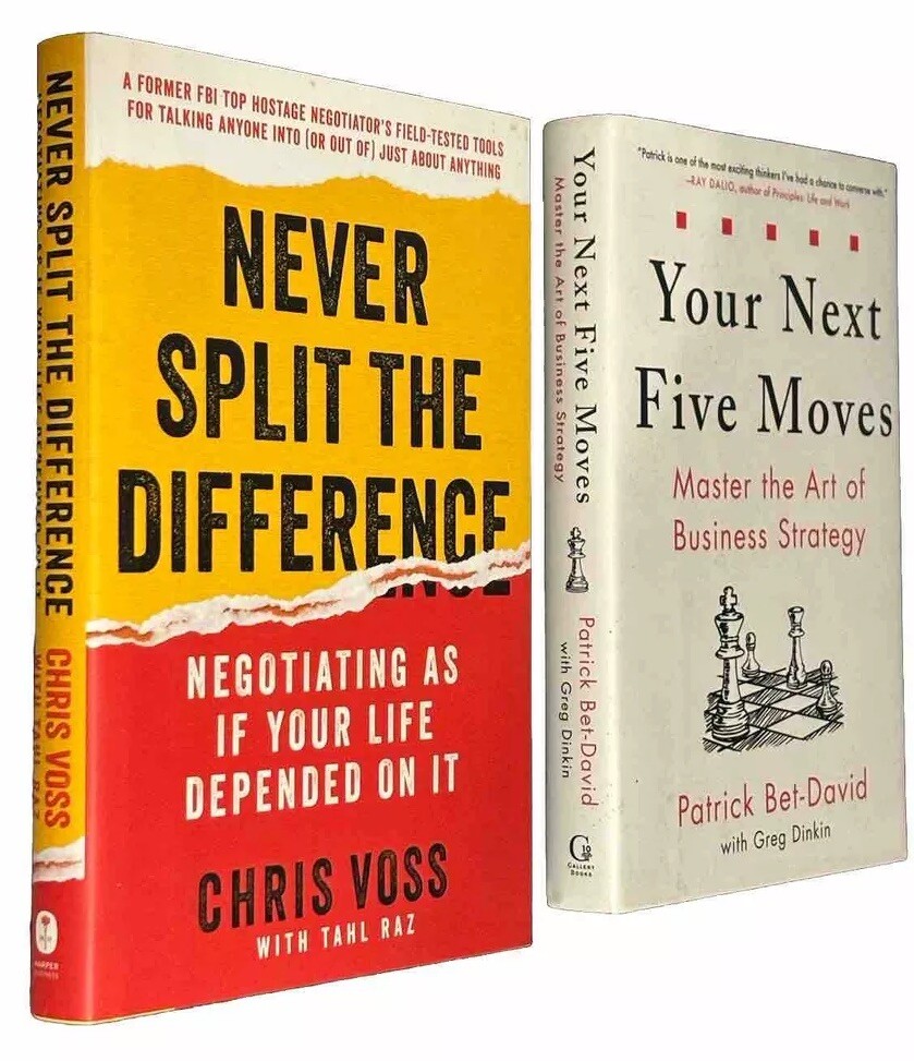 Your Next Five Moves Patrick Bet-David And Never Split The Difference Chris Voss