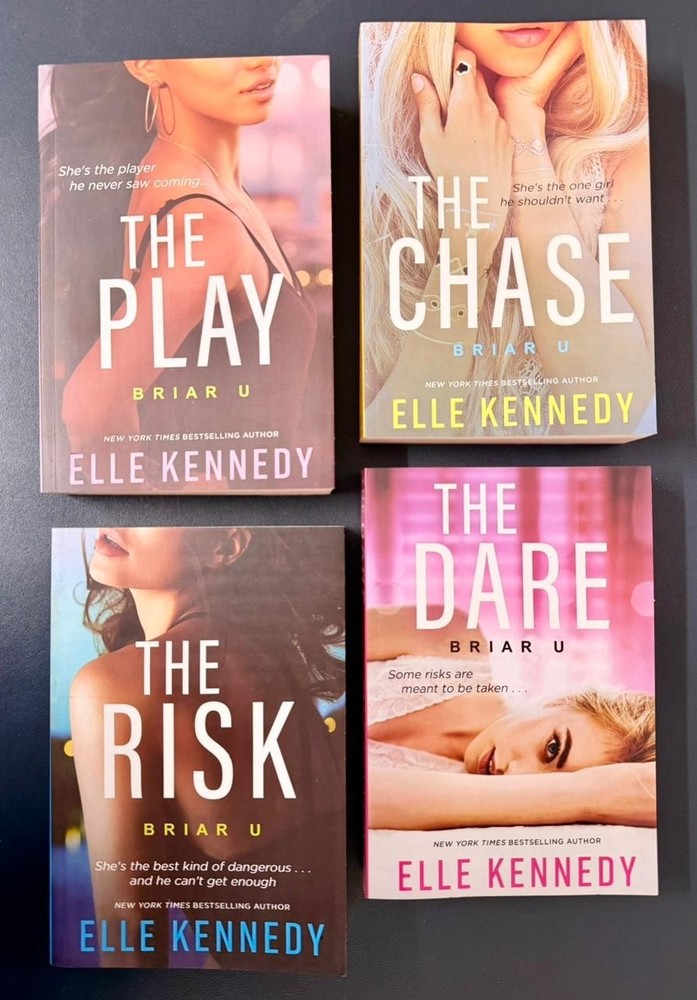 Briar U Series 4 Books Set by Elle Kennedy Dare, Play, Chase, Risk PB free shipp