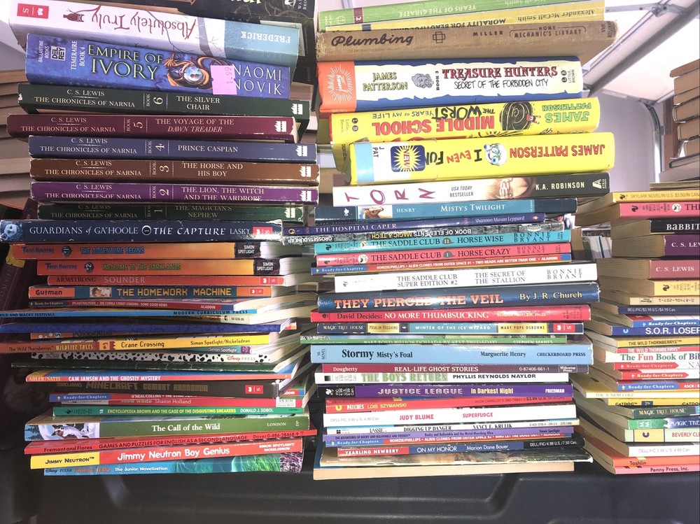 Middle School Children’s Book Lot Of 50 Assorted Ages 9 To 12 Very Good