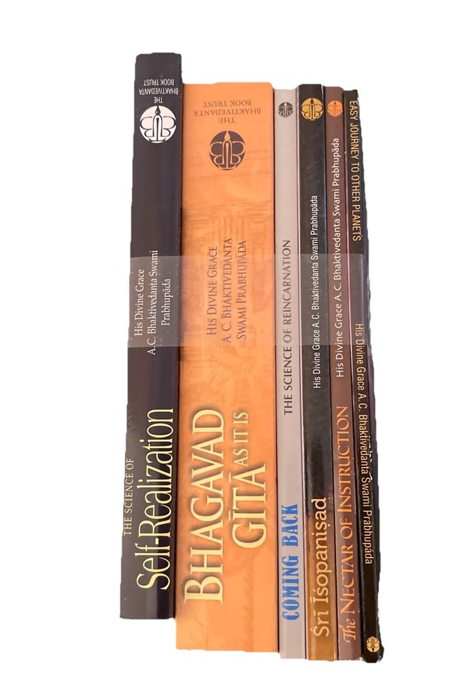 His Divine Grace Set Of 6 A.C. Bhaktivedanta Swami Prabhupada Planets Nectar Sri