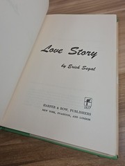 1970 Erich Segal LOVE STORY Hardcover Book DJ Book Club Edition Harper Row