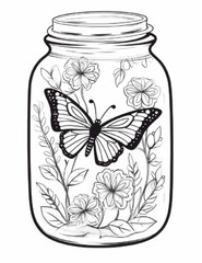 Butterfly Coloring Book for Adults & Kids – Stress Spiral Bound Coloring Book