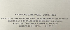 Radio Gems – 1928 by James Pearson KFNF Shenandoah Iowa