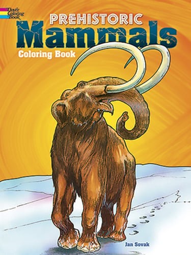 Prehistoric Mammals Coloring Book by Jan Sovak: Used