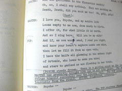 Eros and Psyche by James Blish 30 Pages — Typewritten Play Format