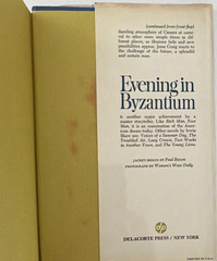 Irwin Shaw – Evening in Byzantium HC (Delacorte Press, 1973) DJ 1st Print