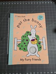 Children’s Board Book PAT THE BUNNY MY FURRY FRIENDS 2001 Golden Books 16 x 11.5