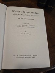 Word Studies Greek New Testament Kenneth Wuest 4 Vol Set Eerdmans HC IMMACULATE