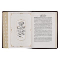 KJV Study Bible Large Print Thumb Indexed 2 Ribbons BRAND NEW in Shrink Wrap!!!
