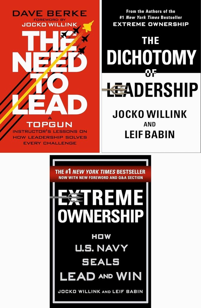 Extreme Ownership Series 3 Book Set Extreme Ownership, Dichotomy Need to Lead