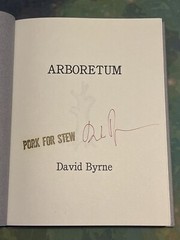 David Byrne Arboretum Signed