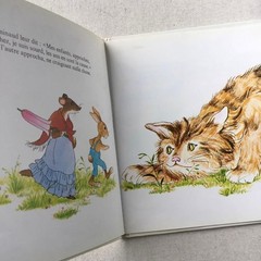 French Vintage Picture Book Jean de La Fontaine Fables 22cm Hardcover 24p