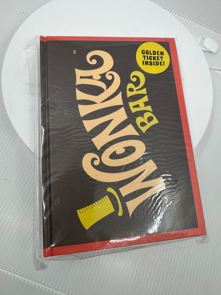 THE COOP- WILLY WONKA WONKA BAR WITH GOLDEN TICKET- HARDCOVER JOURNAL-232 pages