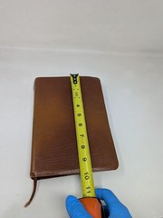 The Ryrie Study Bible NIV Brown Cowhide Leather Red Letter Moody 1986 80s VTG