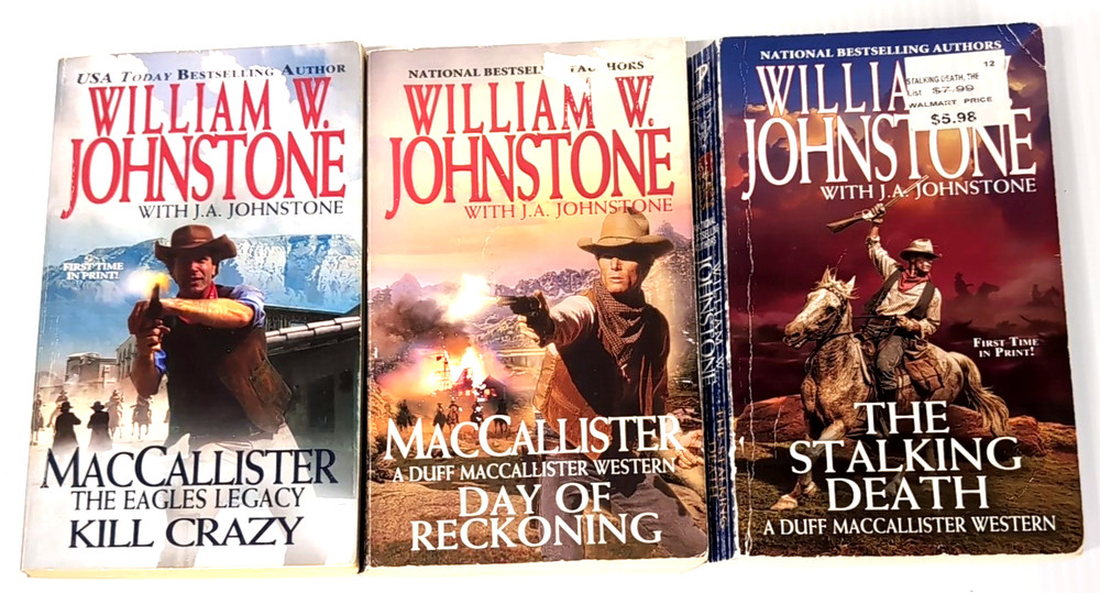 Duff MacCallister Book 5 8 10 Paperback William Johnstone Western Old West 3x
