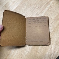 RARE Little Leather Library Book • In The Rue Morgue • Edgar Allen Poe • Redcrof