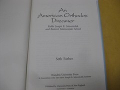 An American Orthodox Dreamer: Rabbi Joseph B. Soloveitchik and Boston’s Maimonid