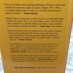 Franco and Hitler : Spain, Germany, and World War II by Stanley G. Payne (2009,