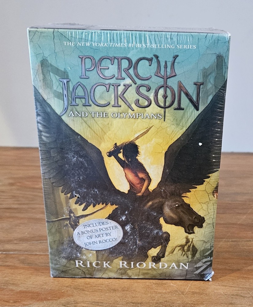 Percy Jackson and the Olympians 5 Book Paperback Boxed Set Poster Rick Riordan