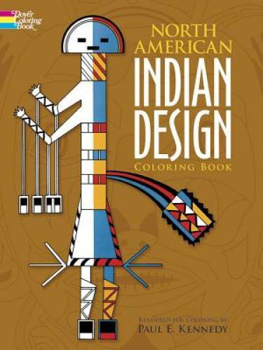 North American Indian Design Coloring Book (Dover Design Coloring Books) – GOOD