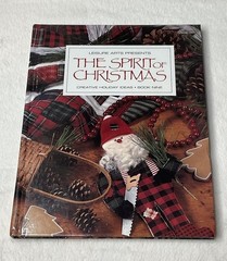Vintage 1995 The Spirit of Christmas Book 9 Leisure Arts Craft Recipe Cookbook
