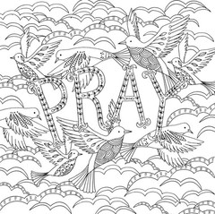 Inspirational Coloring Book for Adults 31 Pages Thick Paper Relaxing Artwork