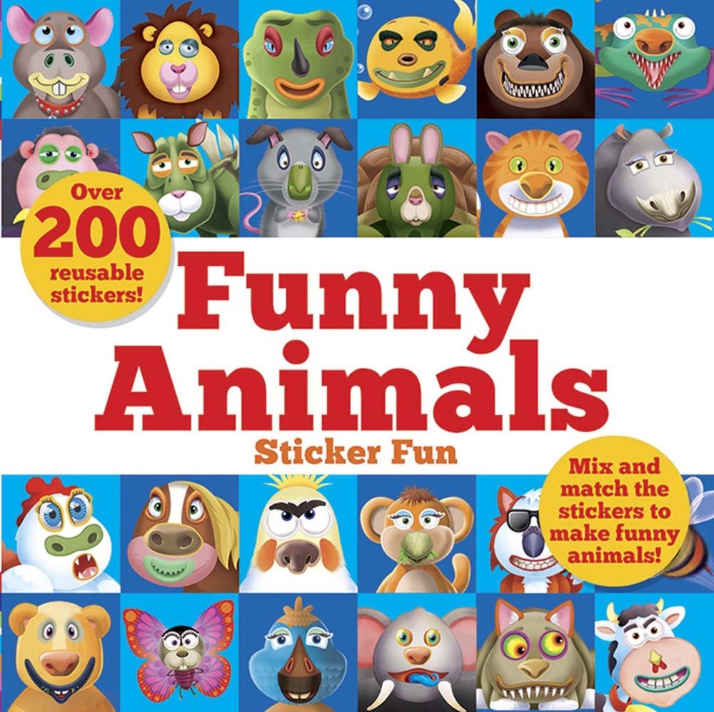 Funny Animals Sticker Fun: Mix and match the stickers to make funny animals …