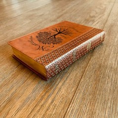Personalized KJV Study Bible, Rooted in Christ Tree Design, Custom Name Engraved